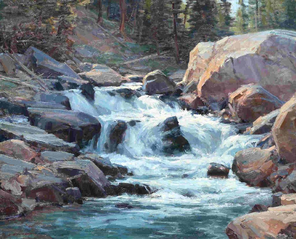 Clyde Aspevig (1951) - Rocky Mountain Stream; 1988
