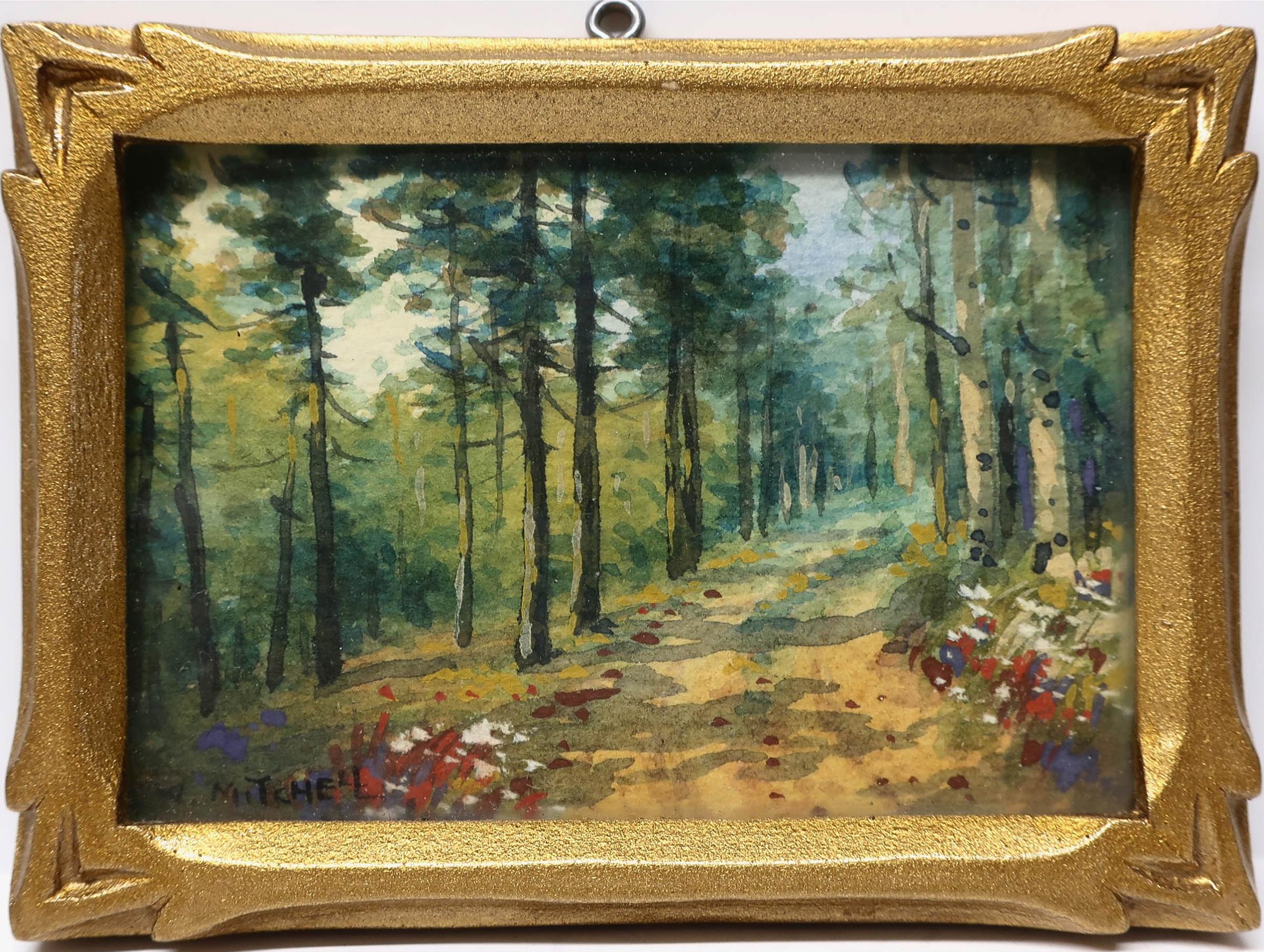 Willard Morse Mitchell (1879-1955) - A Road Through The Pine Woods Of The Seigniory Club At Montebello, P.Q.