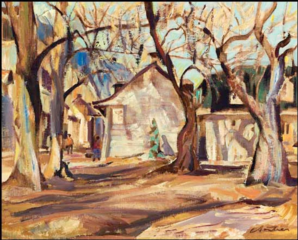 Albert Edward Cloutier (1902-1965) - Autumn Afternoon, Downtown Quebec