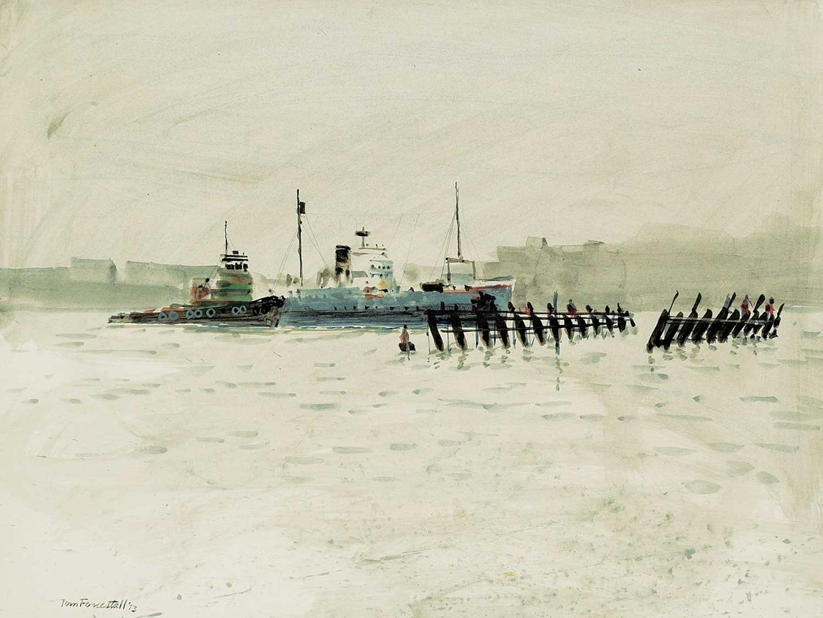 Thomas [Tom] DeVany Forrestall (1936) - Untitled - Halifax Harbour