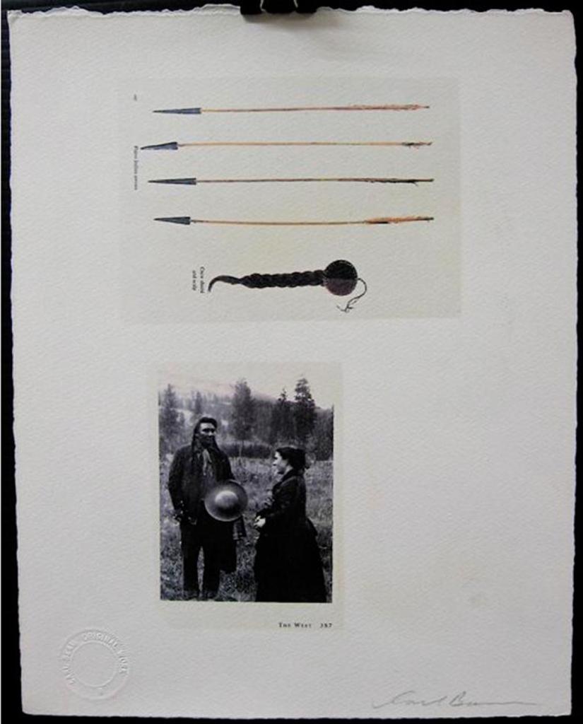 Carl Beam (1943-2005) - Plains Indian Arrows/Crow Shield And Scalp/The West 387