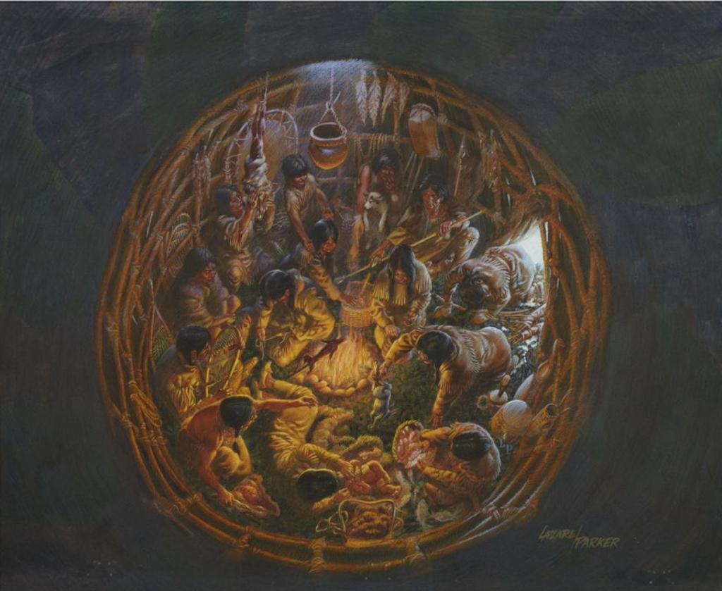 Gerald Lazare And Lewis Parker - Wigwam Interior (The Algonkians 4)