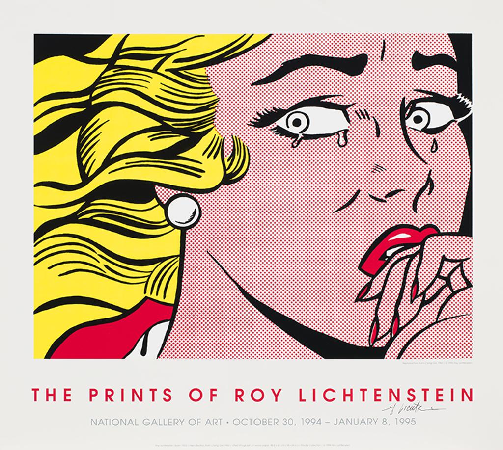 Roy Lichtenstein (1923-1997) - National Gallery of Art Poster with Reproduction from Crying Girl