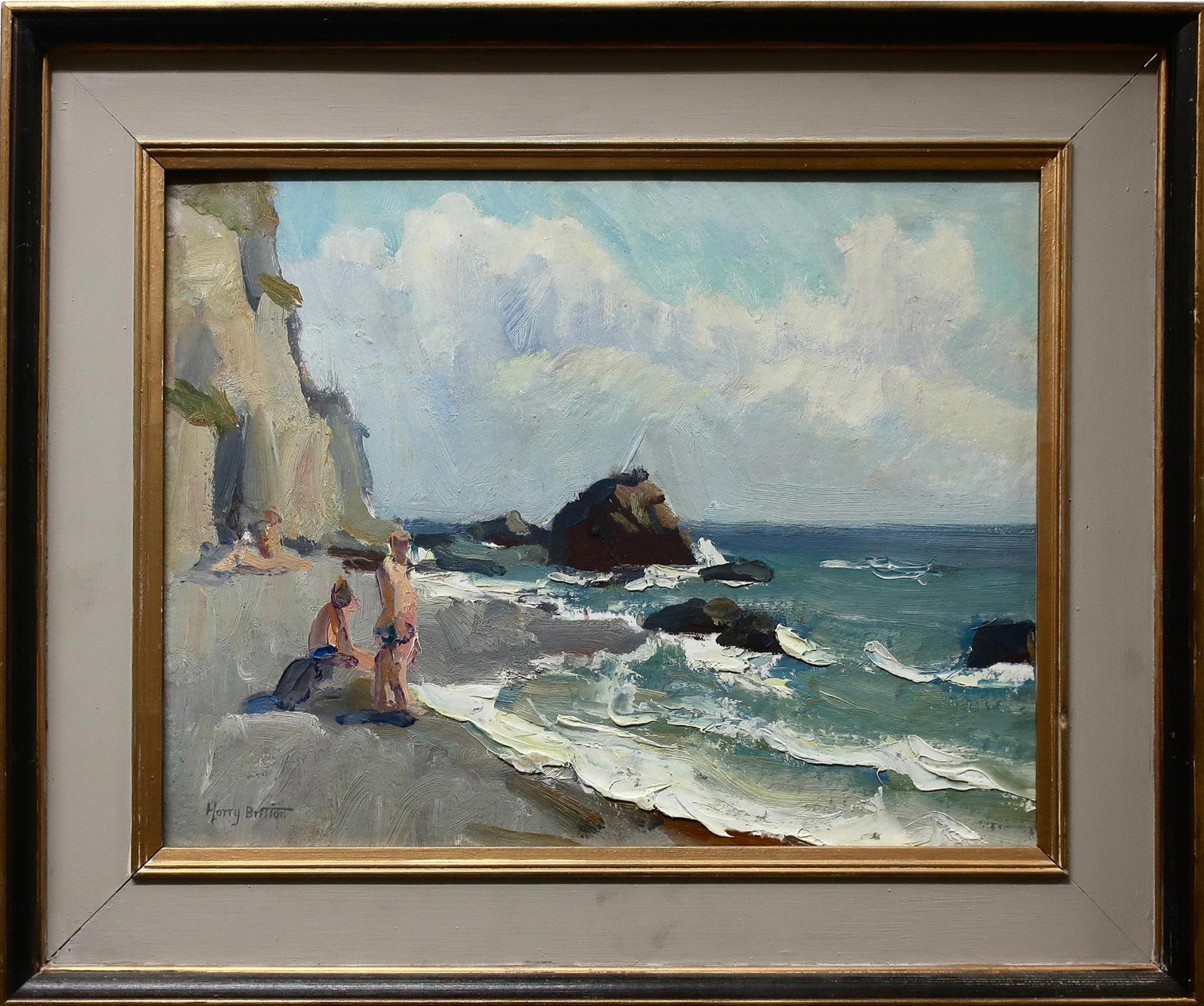 Harry Britton (1878-1958) - Untitled (Figures On A Beach)
