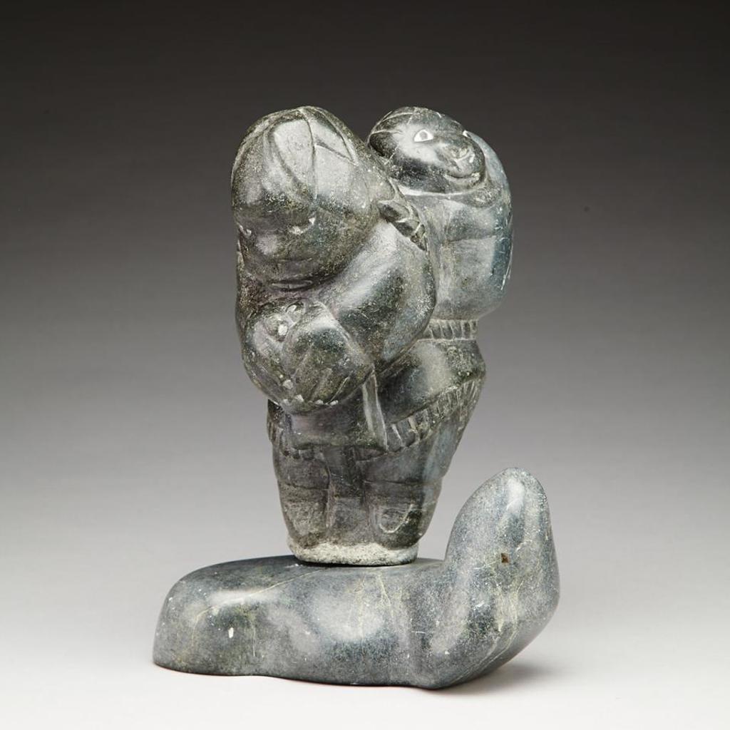 Johnny Inukpuk Jr. (1911-2007) - Mother With Child In Amauti On Base