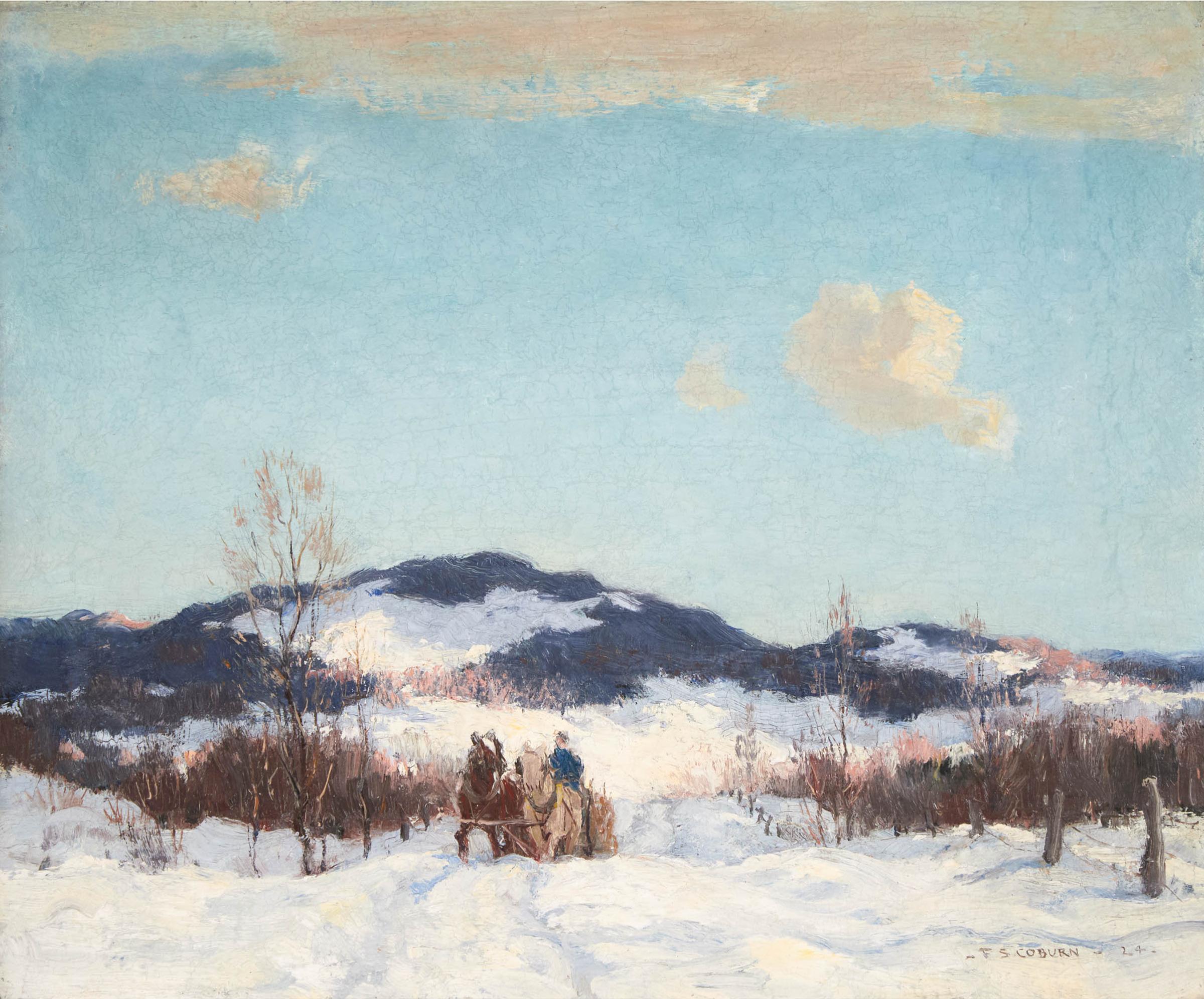 Frederick Simpson Coburn (1871-1960) - Winter Landscape, 1924
