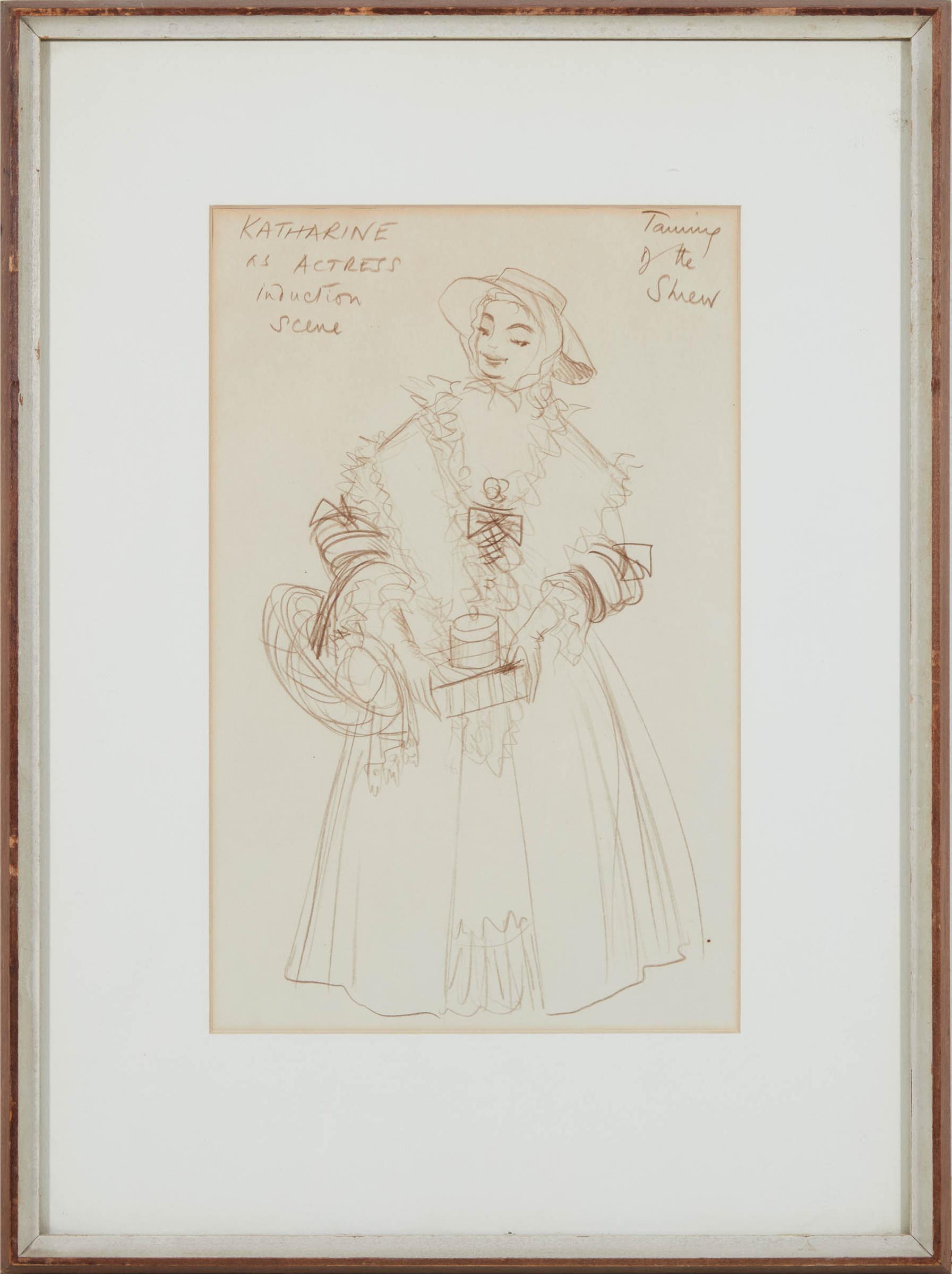 Desmond Heeley (1931-2016) - Costume Design For Pat Galloway As Katherine In Shakespeare's 'the Taming Of The Shrew', Stratford, 1973