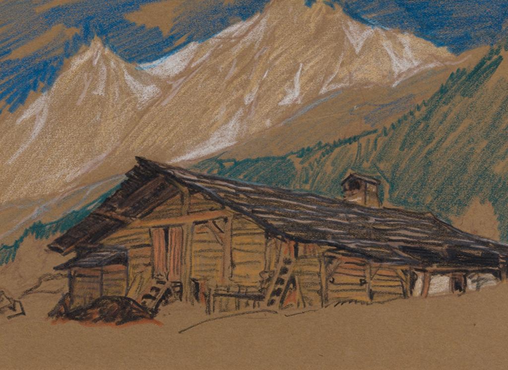 Clarence Alphonse Gagnon (1881-1942) - Chalet in the Swiss Alps