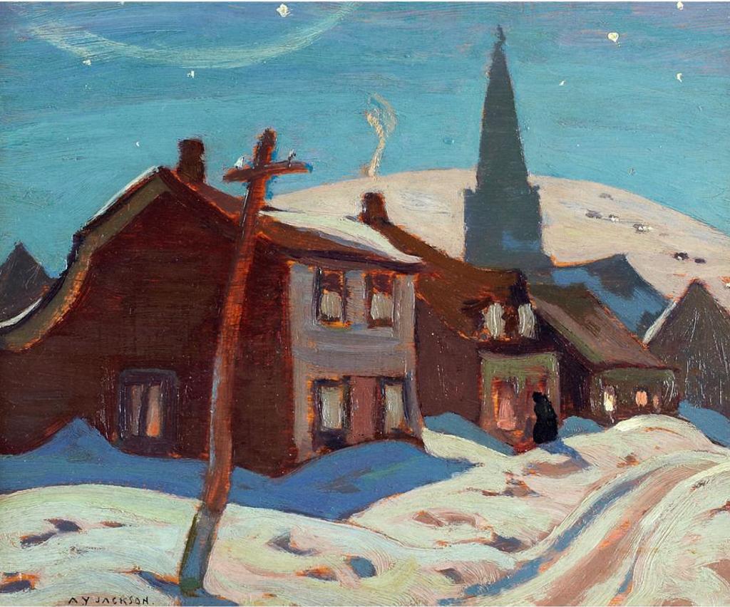 Alexander Young (A. Y.) Jackson (1882-1974) - Moonlight, Baie St. Paul, 1924