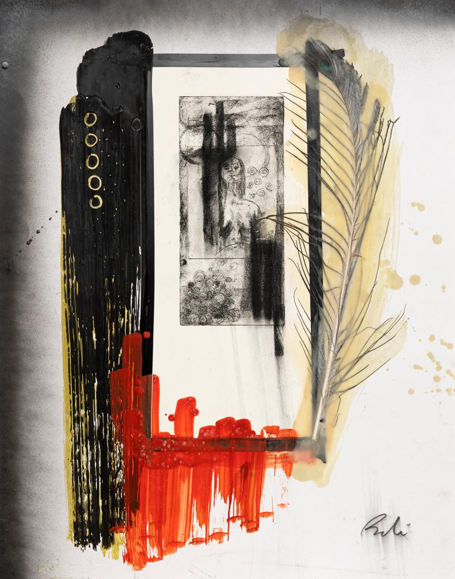 Brandi Hofer (1986) - Untitled - Portrait and Feather