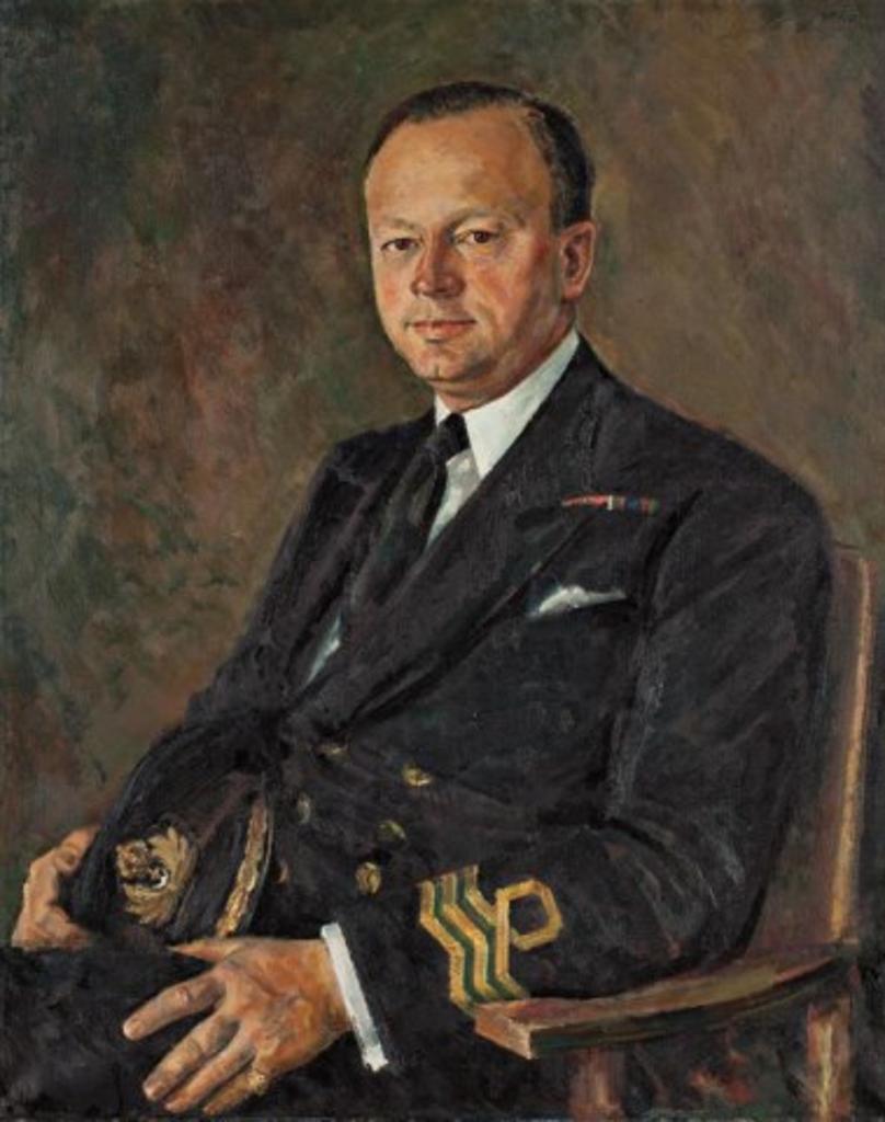Robert Stewart Hyndman (1915-2009) - Portrait of a Military Officer