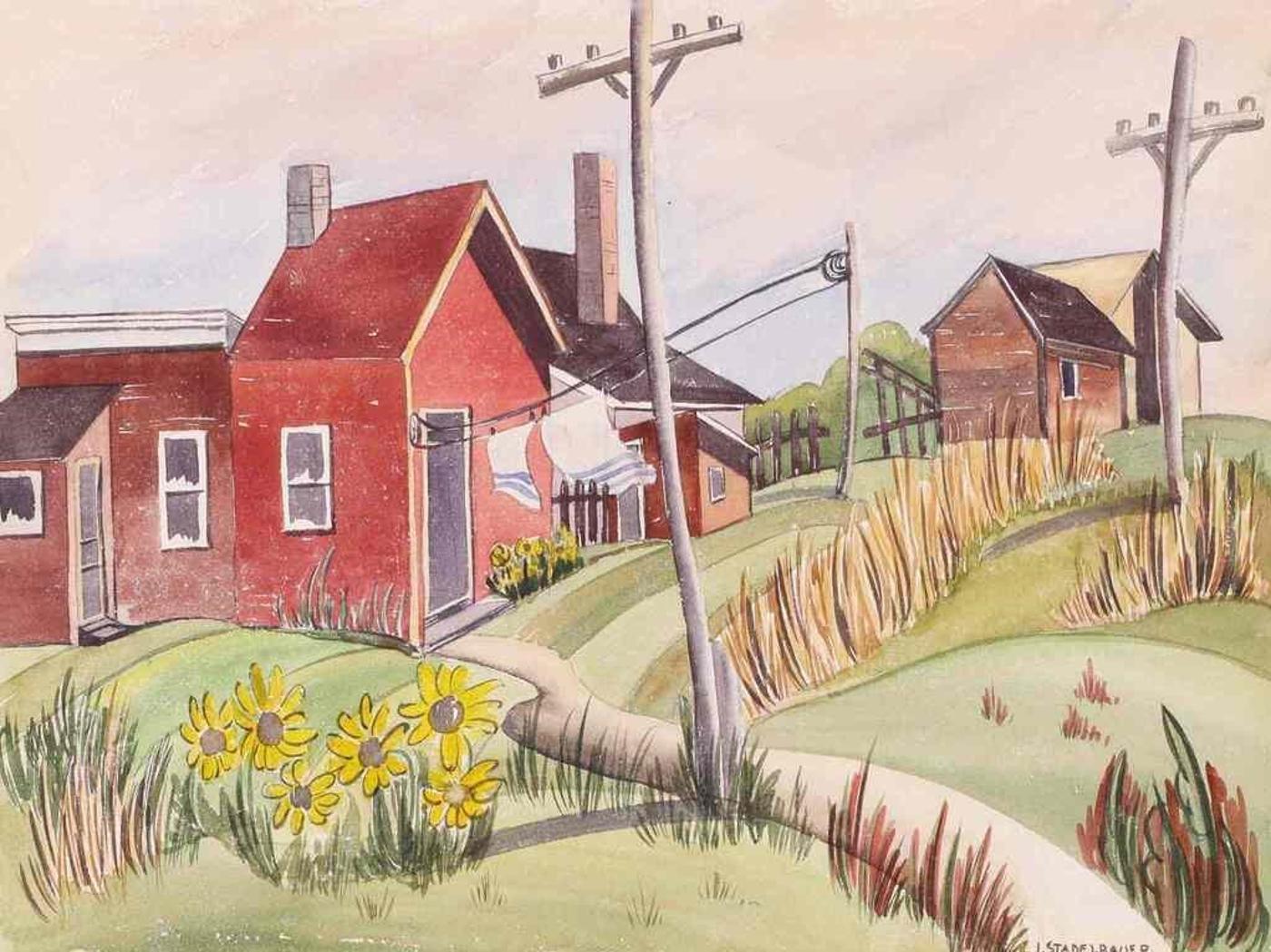 Isabel Stadelbauer (1909-2004) - Sunflower Farm; 1946