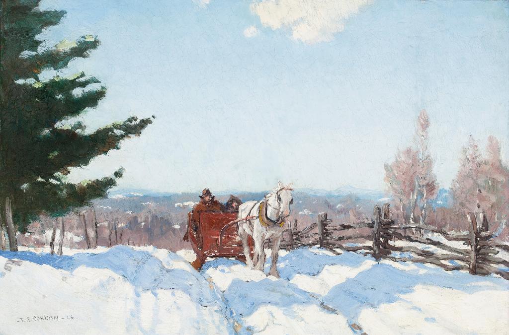 Frederick Simpson Coburn (1871-1960) - Going To Town, Winter, Quebec
