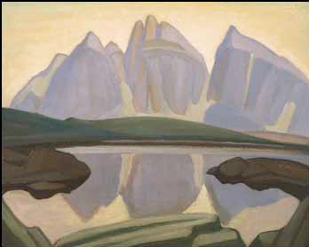 Lawren Stewart Harris (1885-1970) - Wenchemna Lake, Rocky Mountains, Mountain Sketch XCV