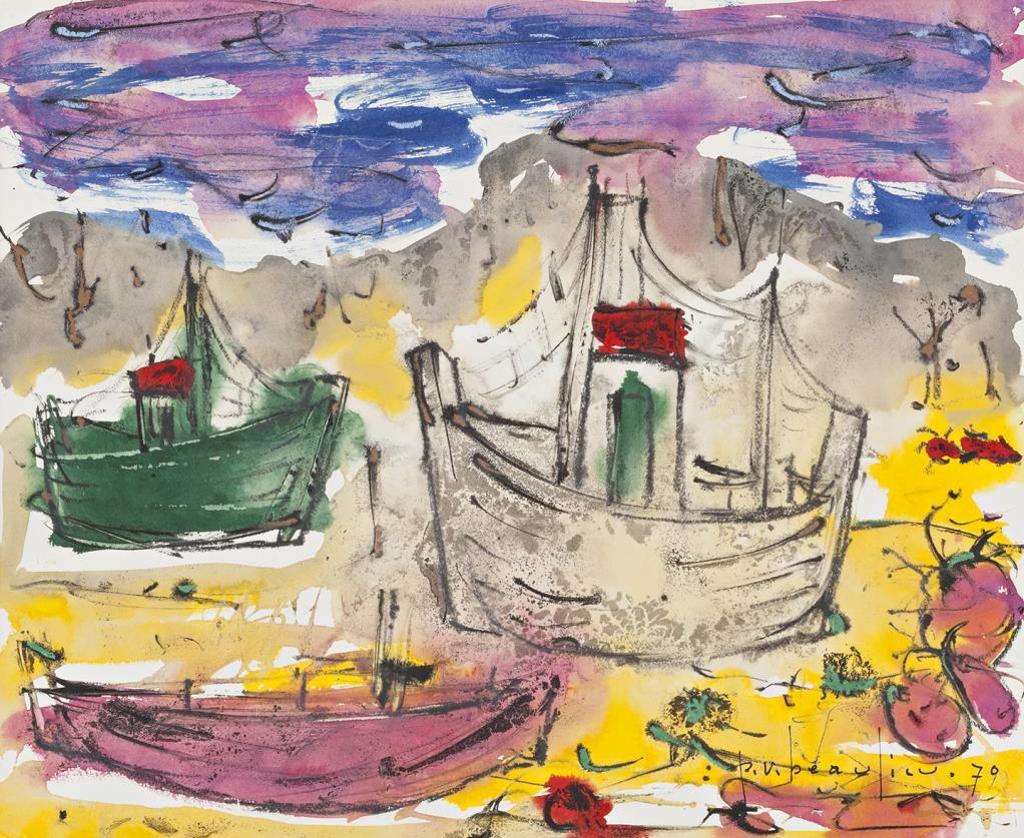 Paul Vanier Beaulieu (1910-1996) - Three Fishing Boats