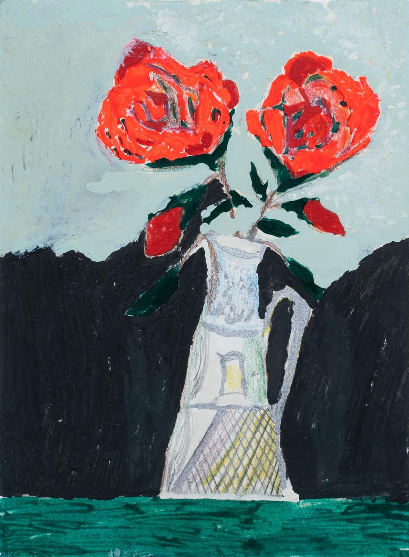Dmytro Styjek (1889-1991) - Roses at Jar