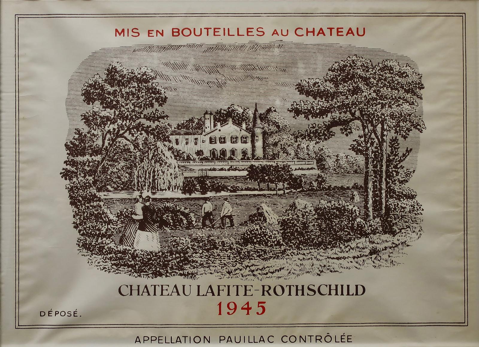 French - Chateau Lafite - Rothschild 1945