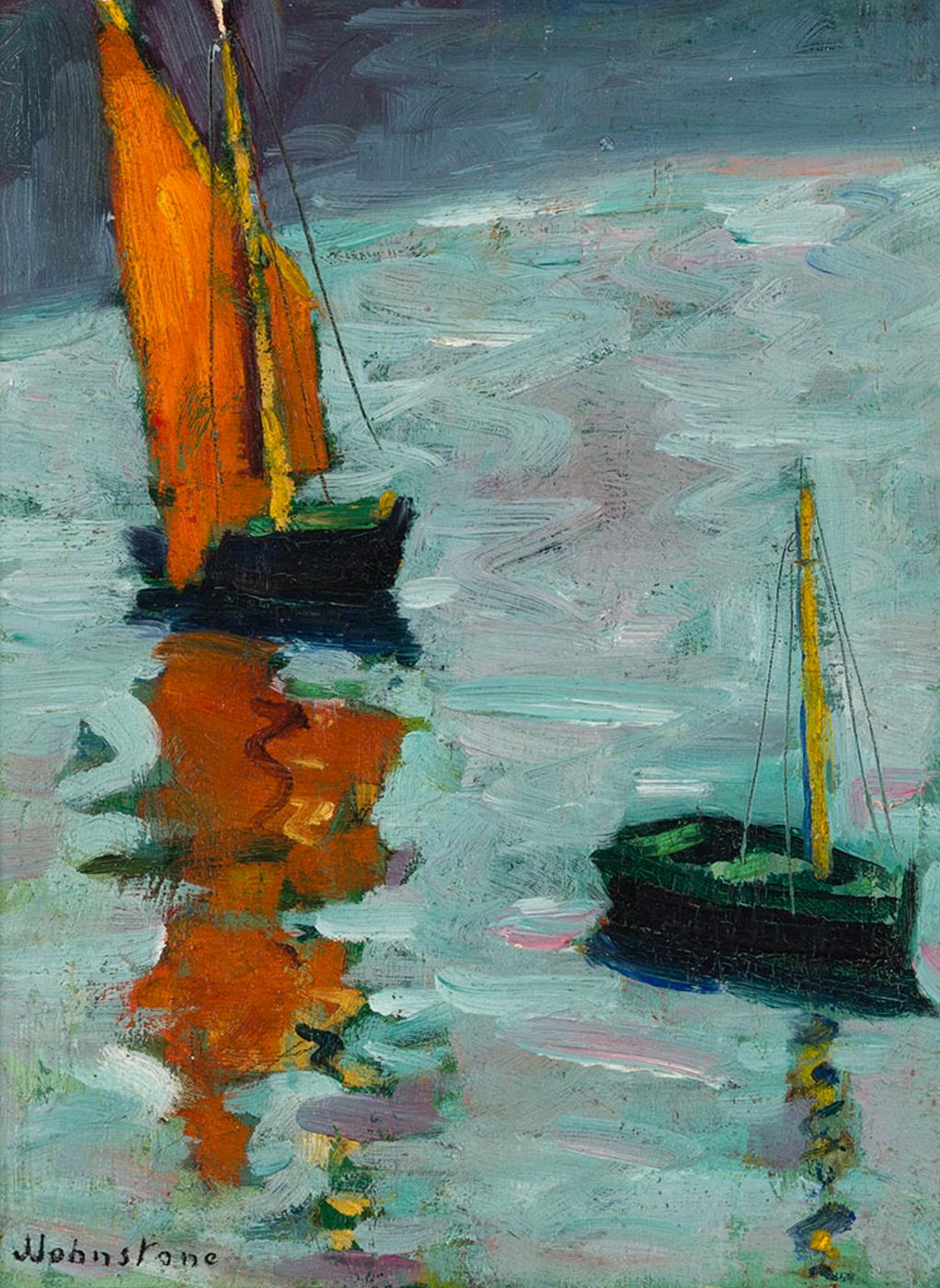 John Young Johnstone (1887-1930) - Evening Light, Concarneau