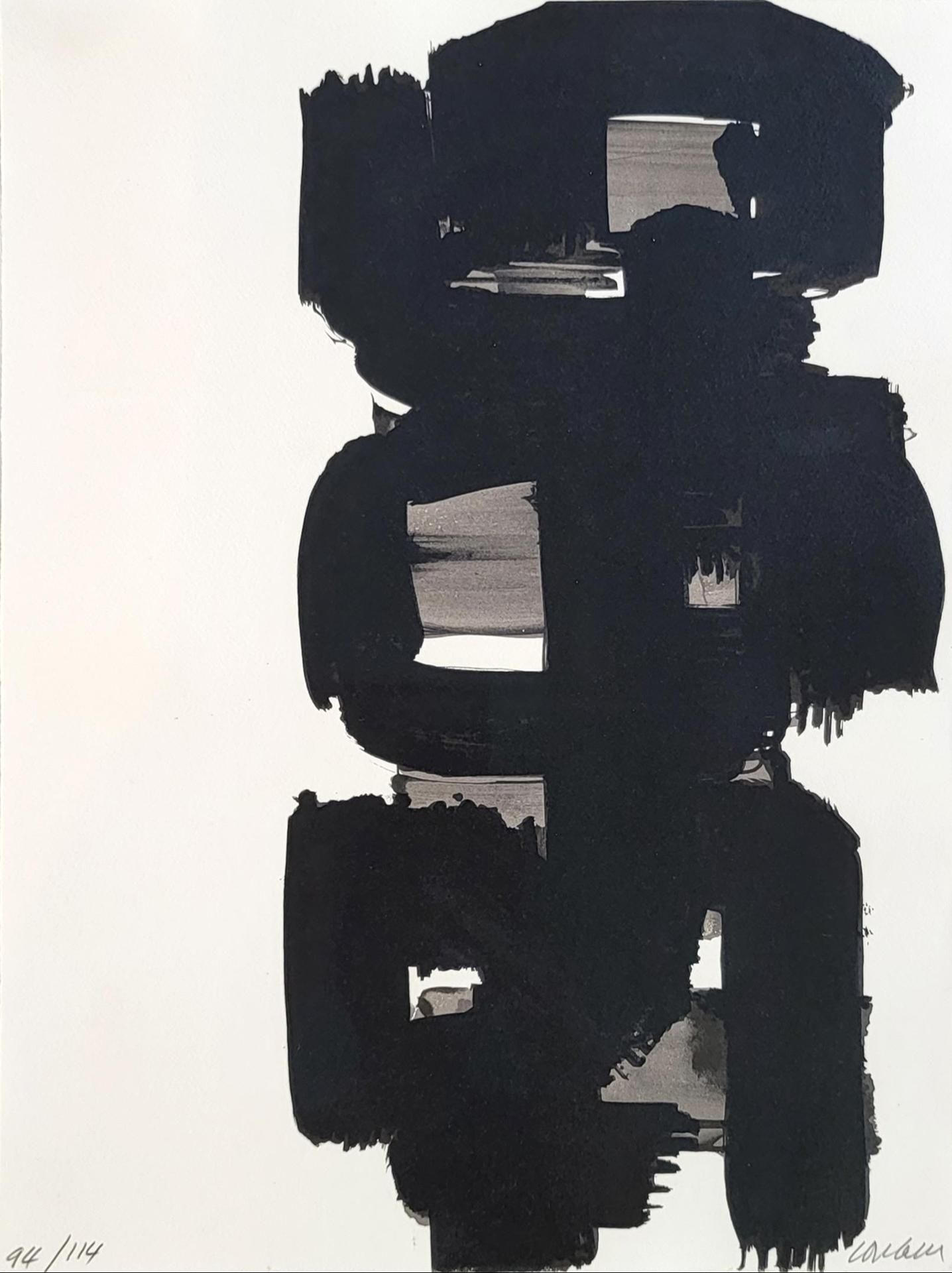 Pierre Soulages (1919) - Lithographie n°18, 1968