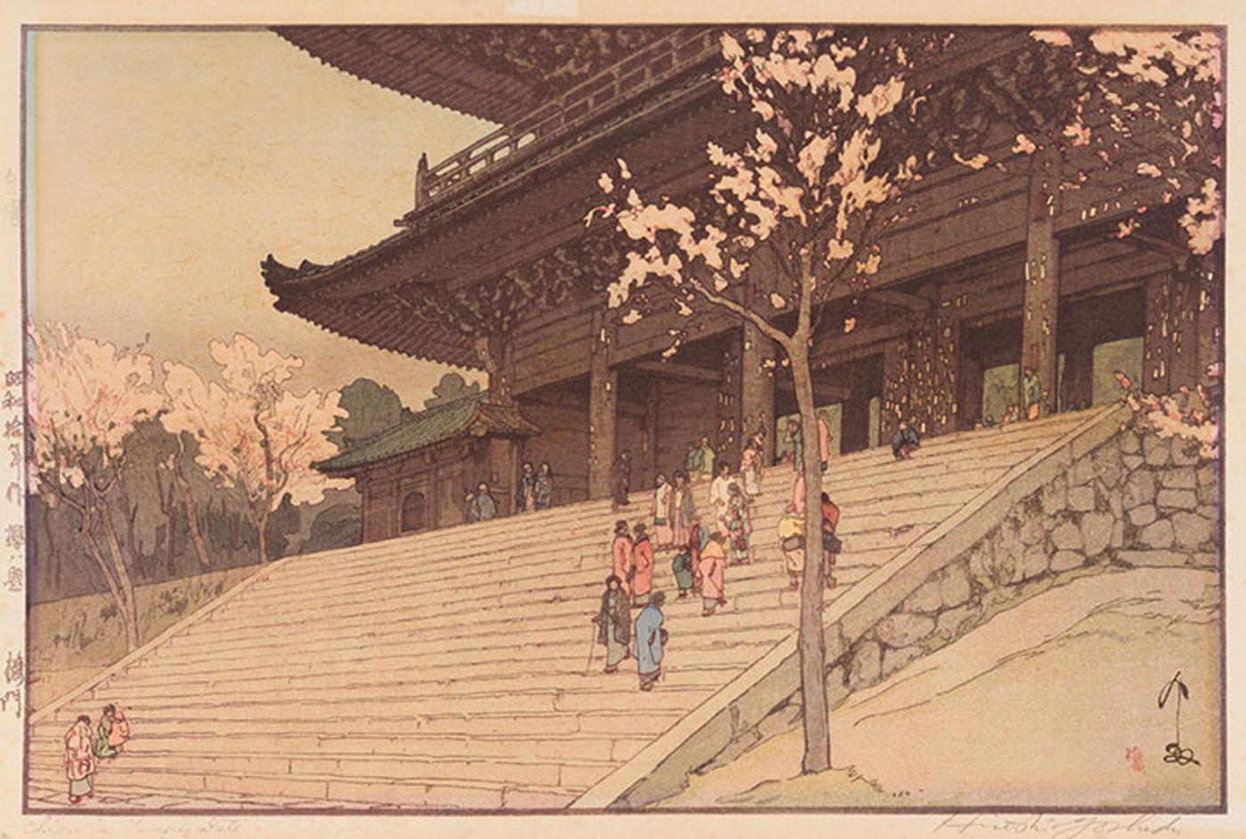 Hiroshi Yoshida (1876-1950) - Chion-in Temple Gate