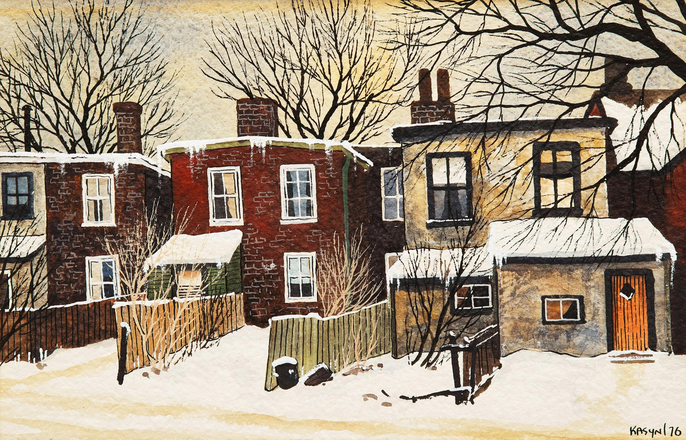 John Kasyn (1926-2008) - Off Belmont St. Lane