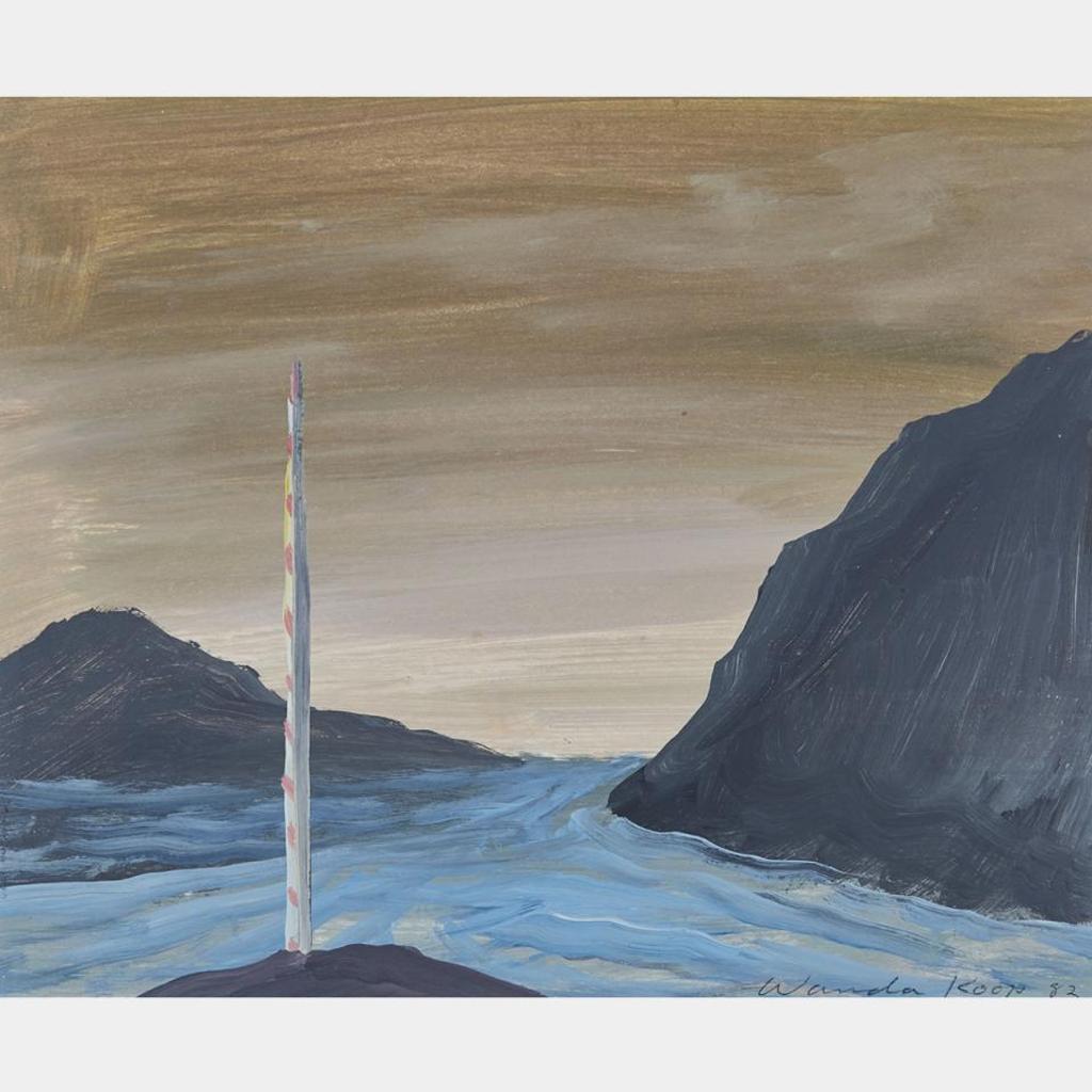 Wanda Koop (1951) - Striped Pole; Raven's Head
