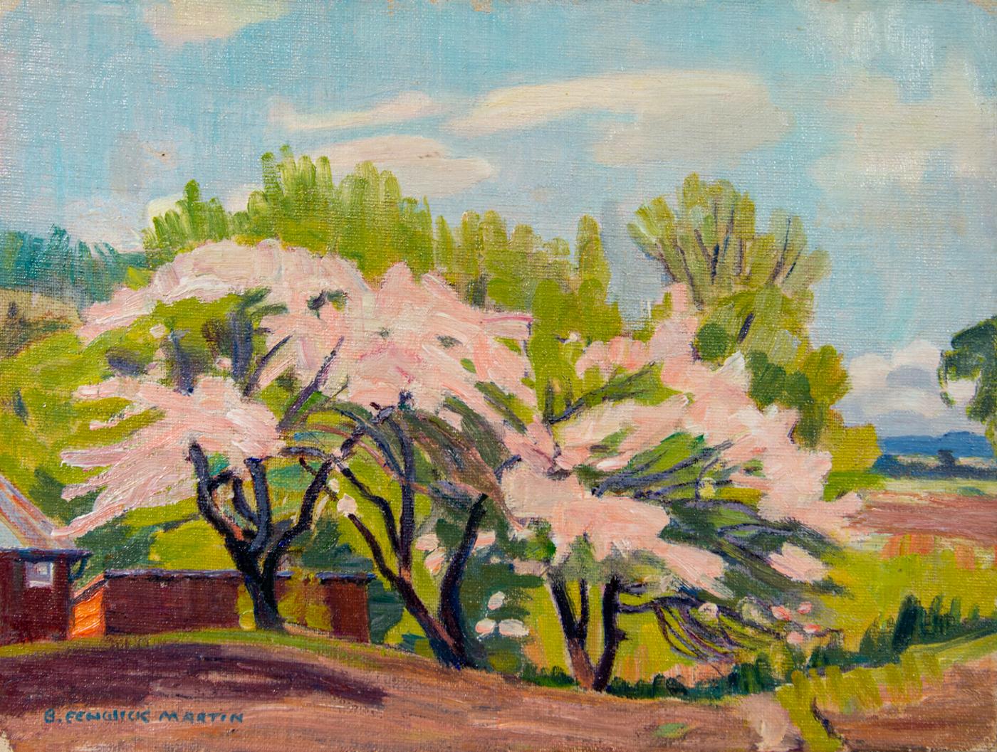 Bernice Fenwick Martin (1902-1999) - Apple Blossom, Sisters Three (Near Woodbridge, Ont.), 1940