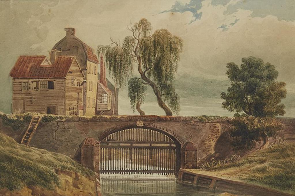 John Varley (1778-1842) - The Sluice Gate