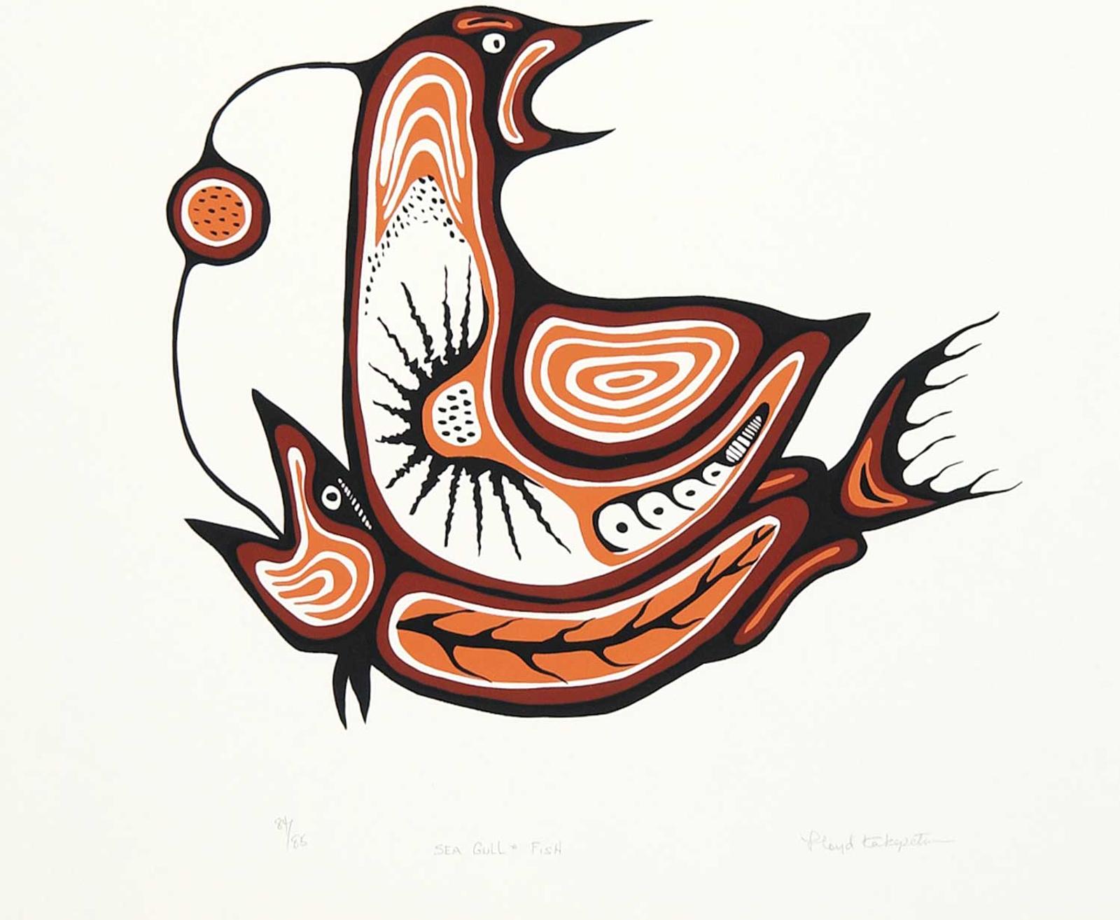 Lloyd Kakepetum (1958) - Sea Gull and Fish  #84/85