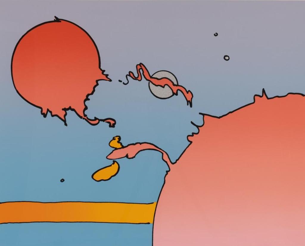 Peter Max (1937) - Moonscape I