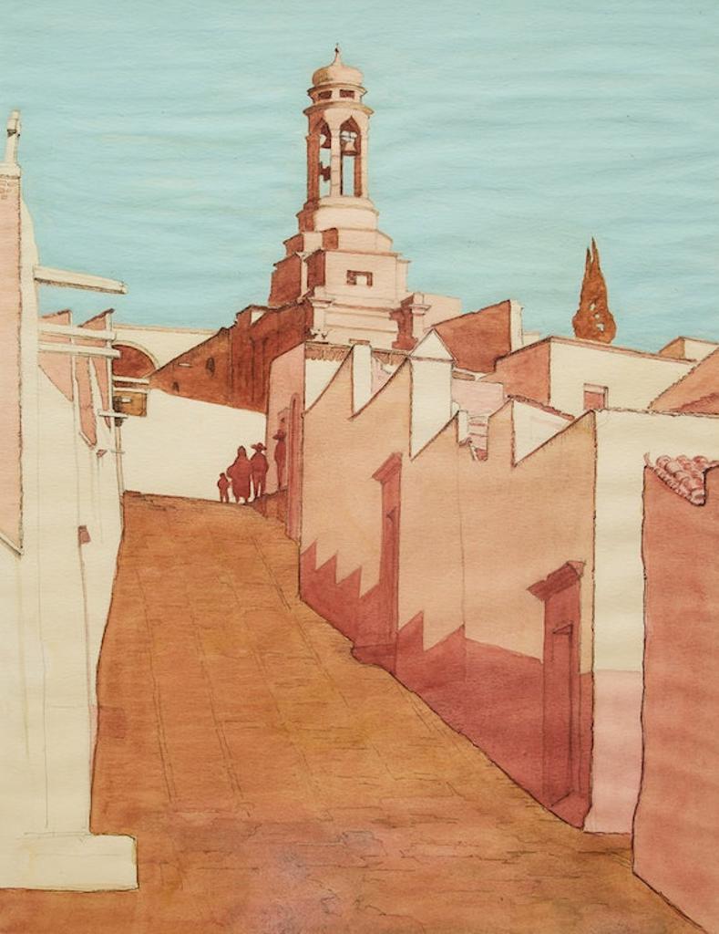 Frederick Bourchier Taylor (1906-1987) - In San Miguel de Allende, Mexico