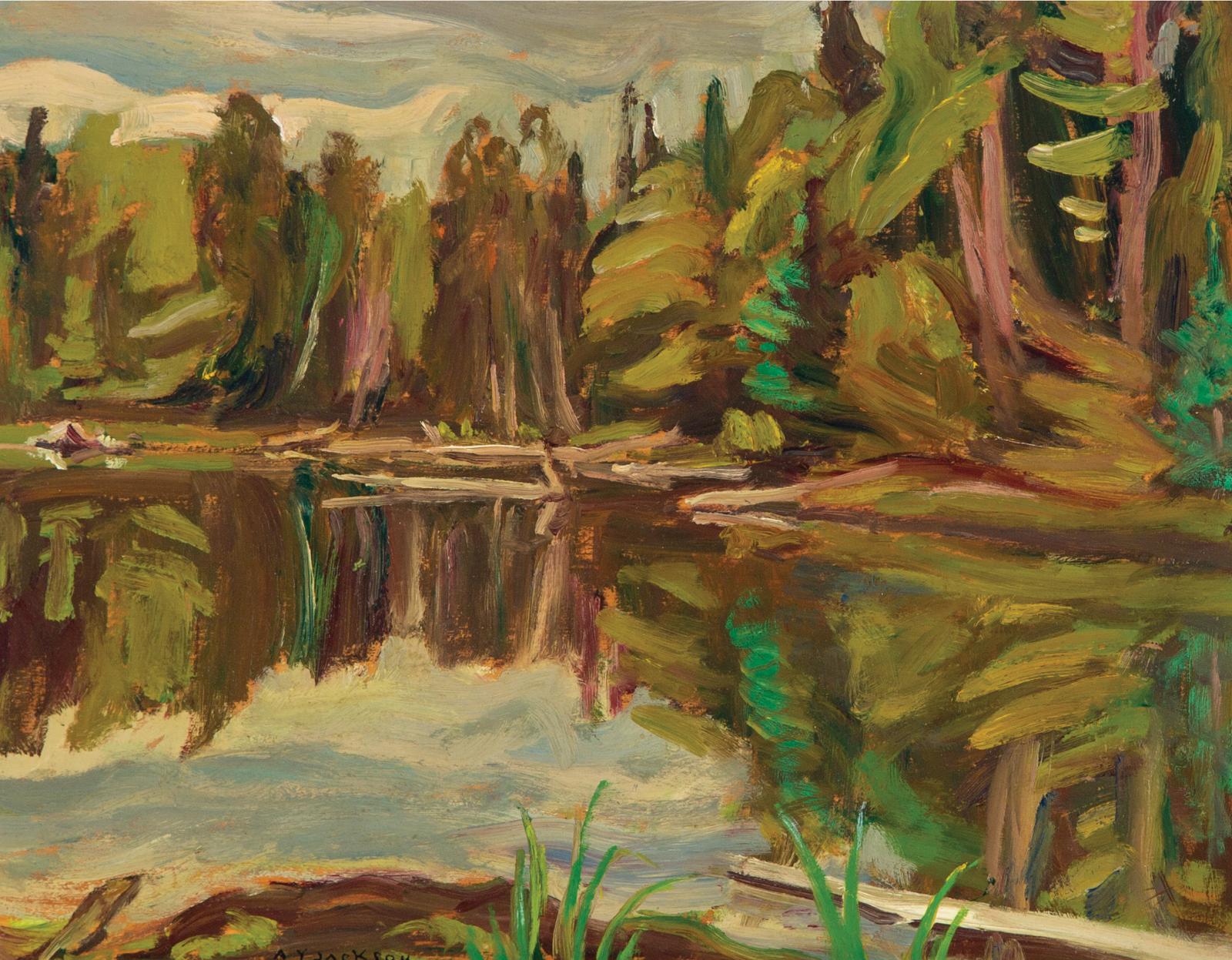 Alexander Young (A. Y.) Jackson (1882-1974) - Beaver Lake, Near Batchawana, Ont., 1955