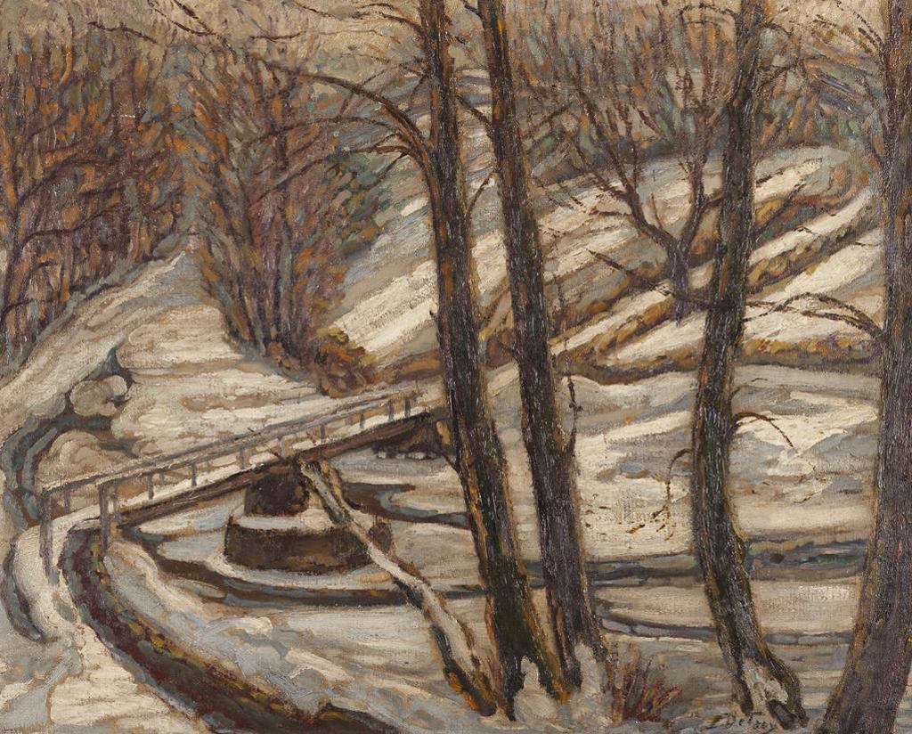 Leon de Troy (1857-1955) - Winter Landscape