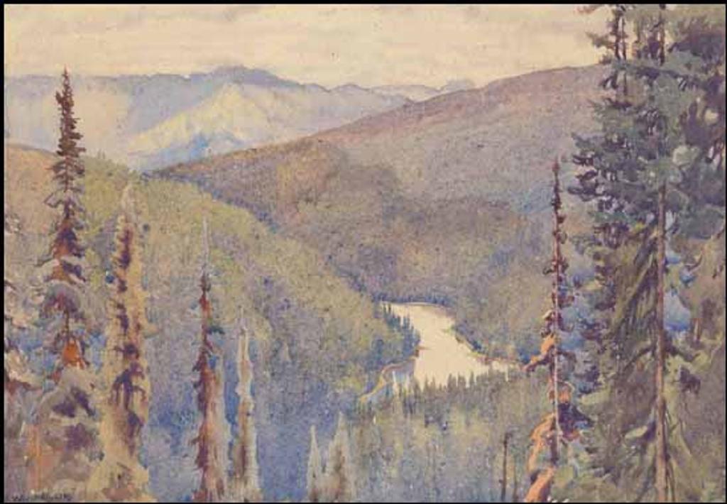 Walter Joseph (W.J.) Phillips (1884-1963) - Vista Lake, Canadian Rockies