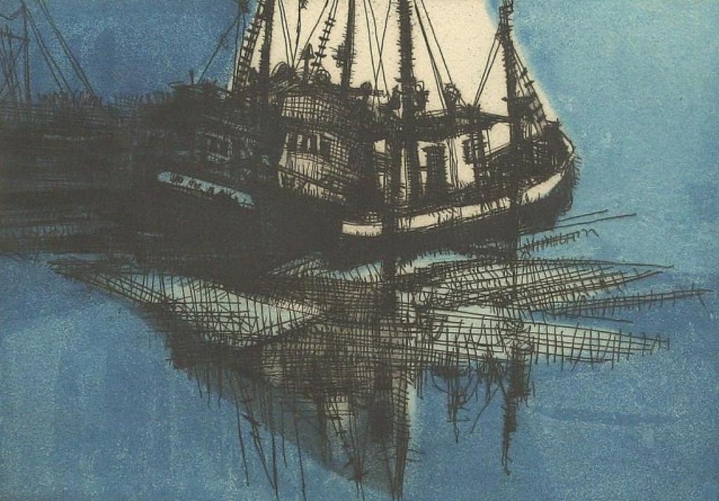 Alistair Macready Bell (1913-1997) - Wintering Boats
