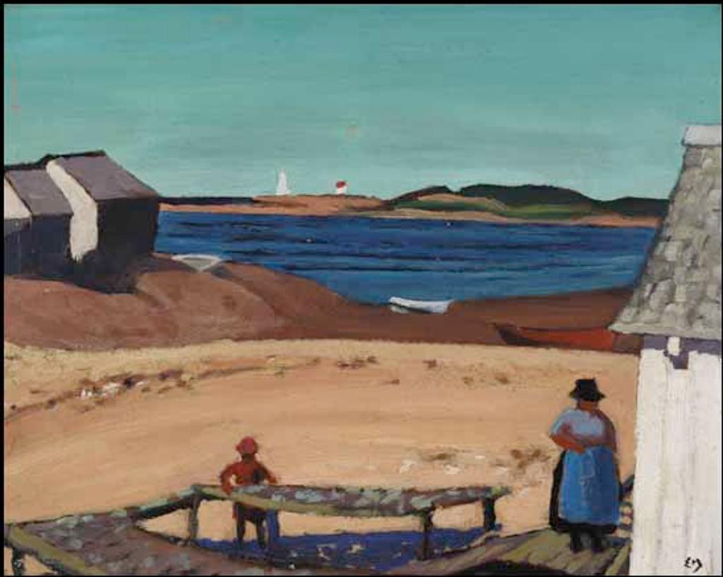 Edwin Headley Holgate (1892-1977) - Natashquan Village, North Shore, Labrador