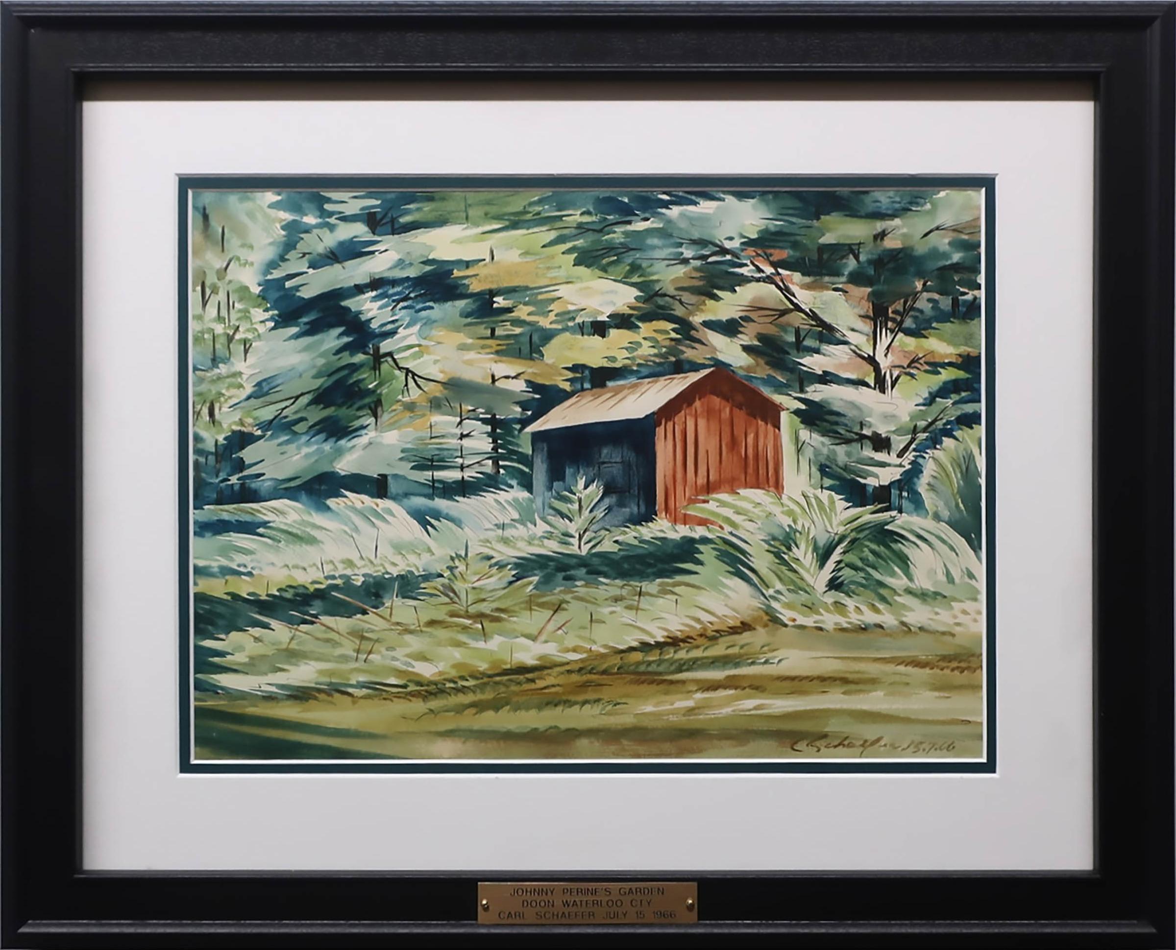 Carl Fellman Schaefer (1903-1995) - Johnny Perine's Garden, Doon, Waterloo County
