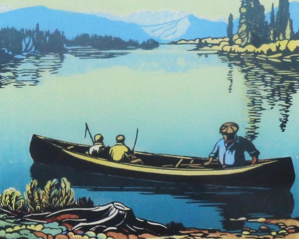 Margaret Dorothy Shelton (1915-1984) - Fishing On The Bow; 1979