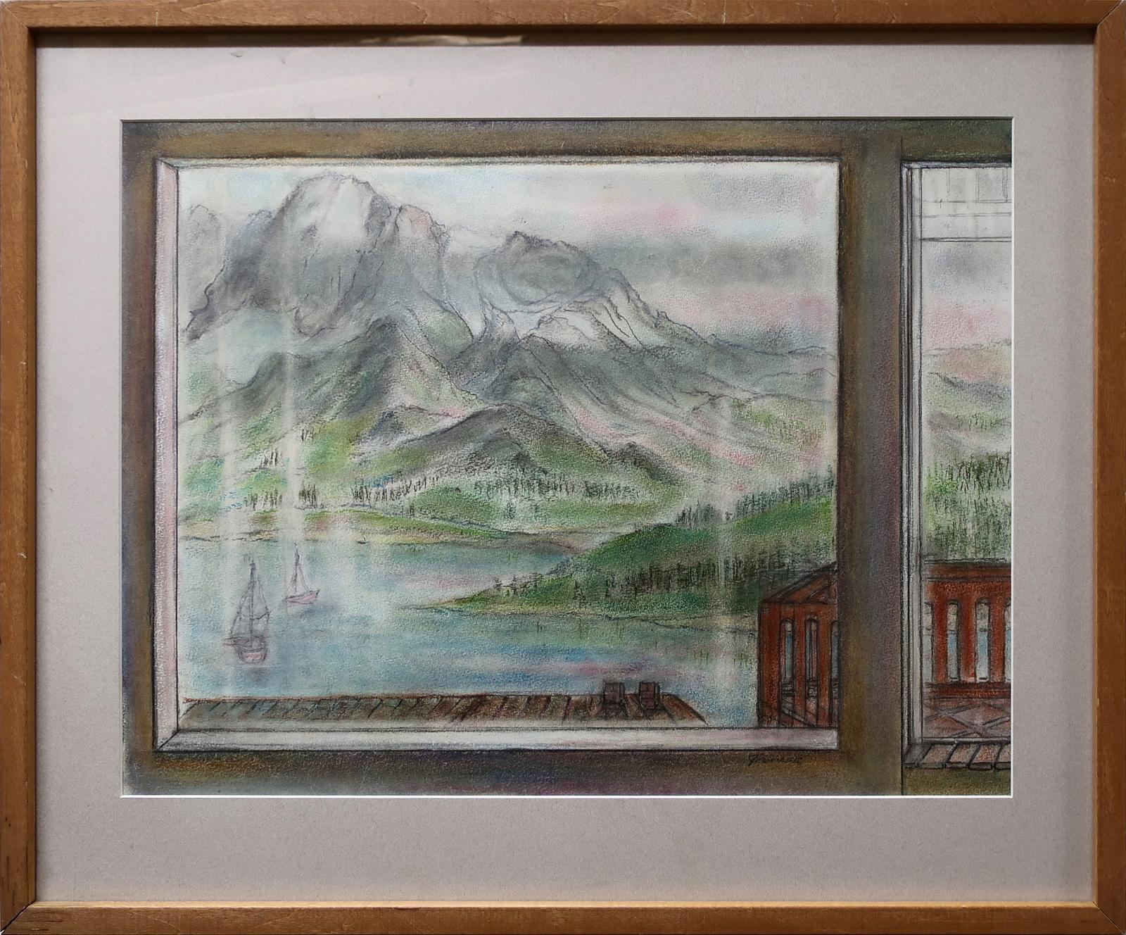 Tamar Ehrlich - Untitled (Window View Of Lake & Mountains)