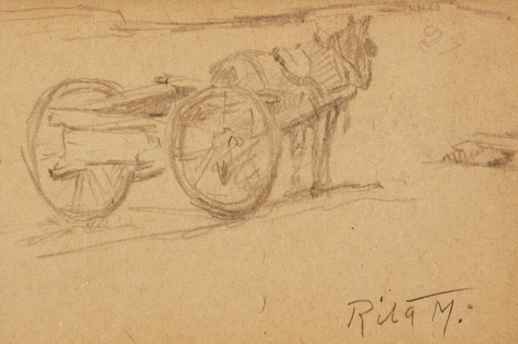Rita Mount (1888-1967) - Horse and Carriage; Boats Ashore; Boats in the Harbour; Figural Studies