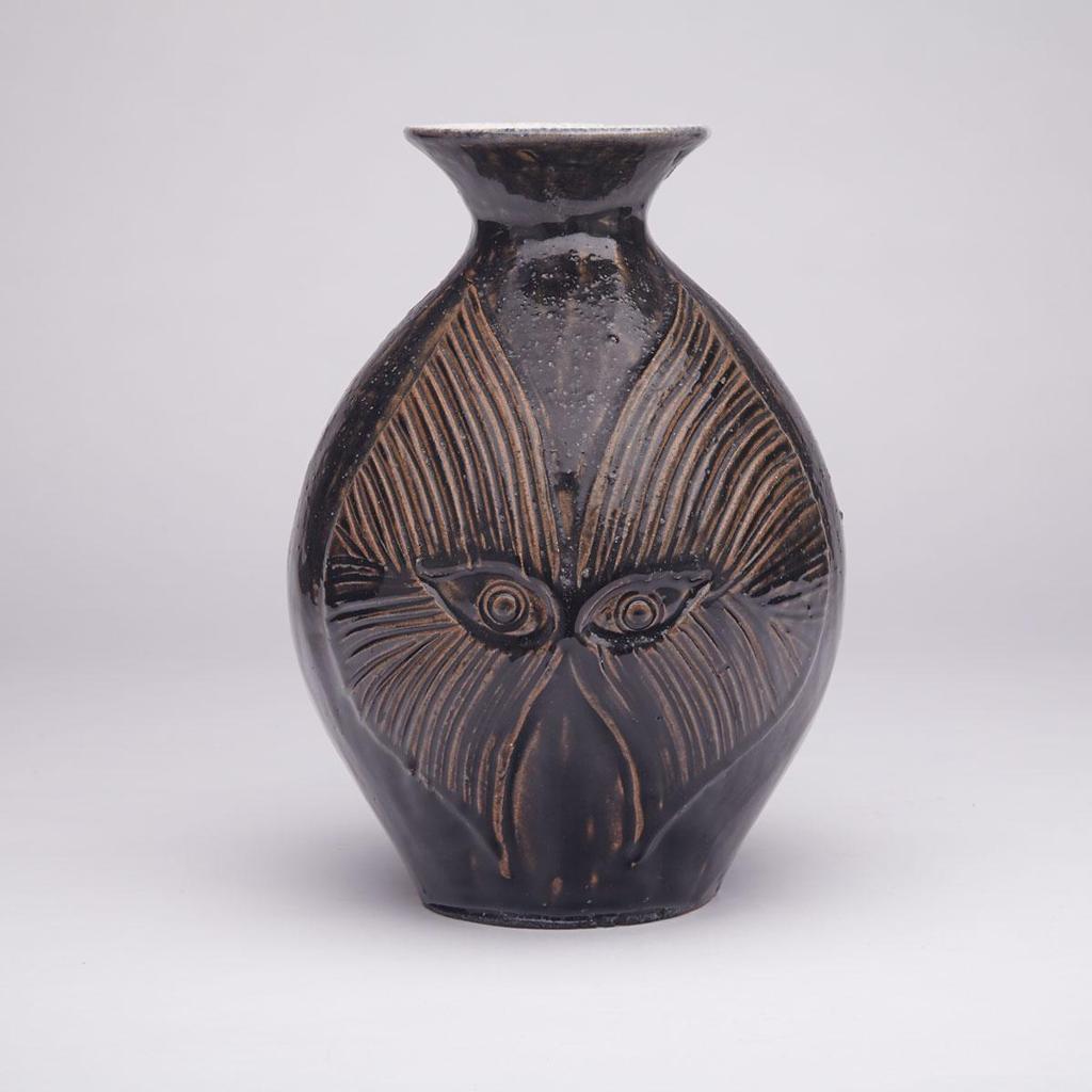 Evoo Samgusak Mangelik (1942) - Vase Decorated To Both Sides With Owl Motif