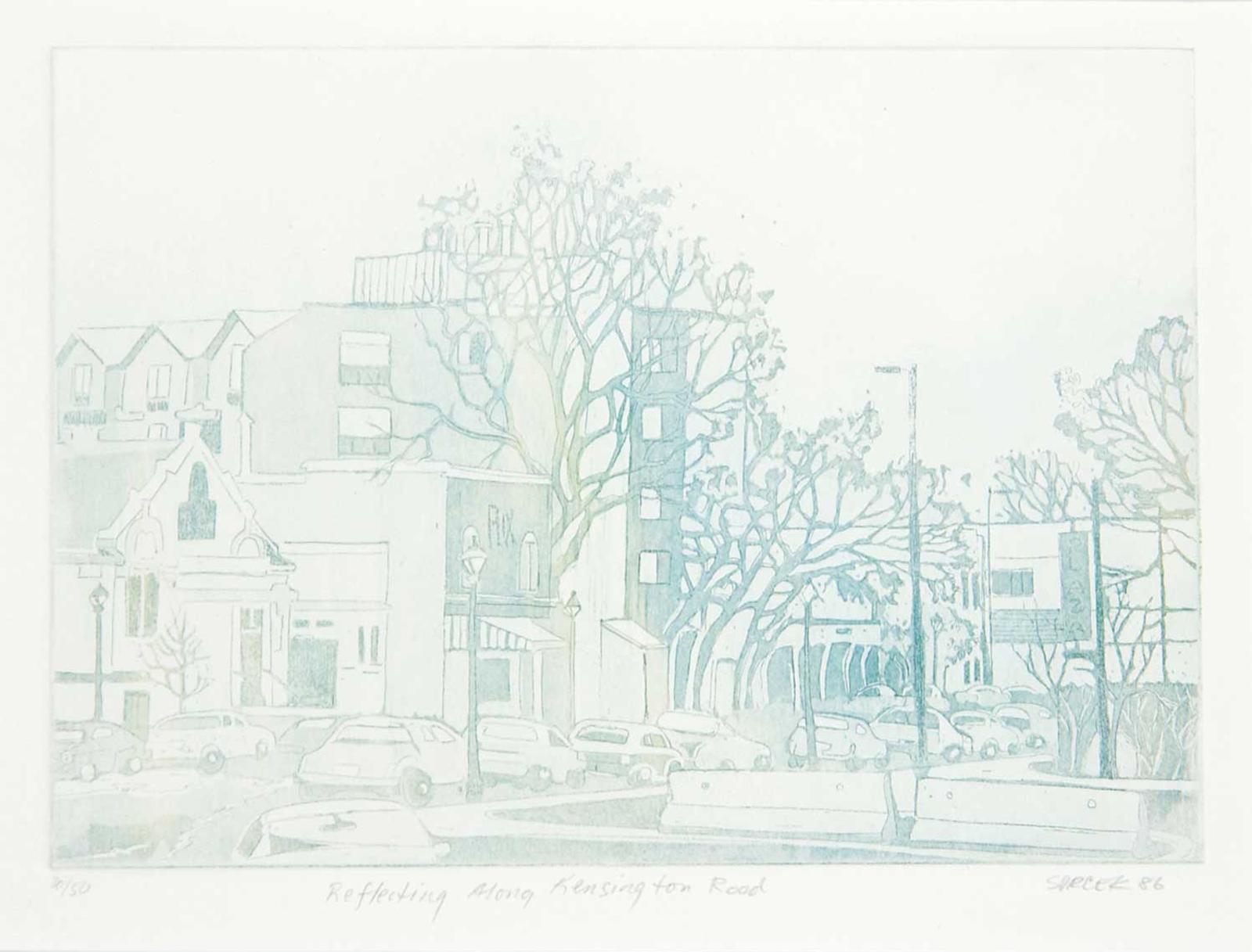 Louise [Shelagh Greene] Svreck - Reflecting along Kensington Road  #30/50