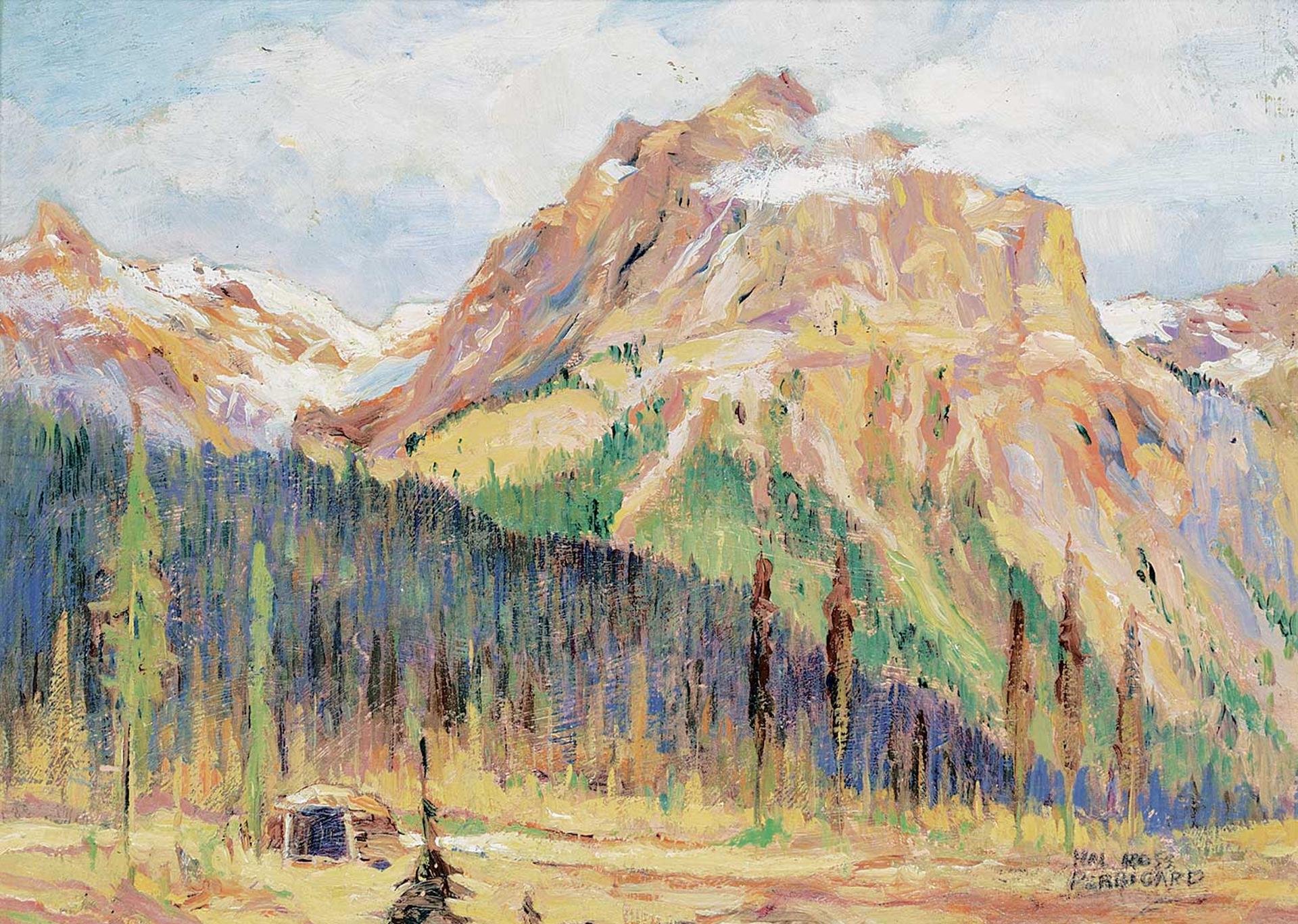 Hal Ross Perrigard (1891-1960) - Mountain at Emerald Lake, B.C.