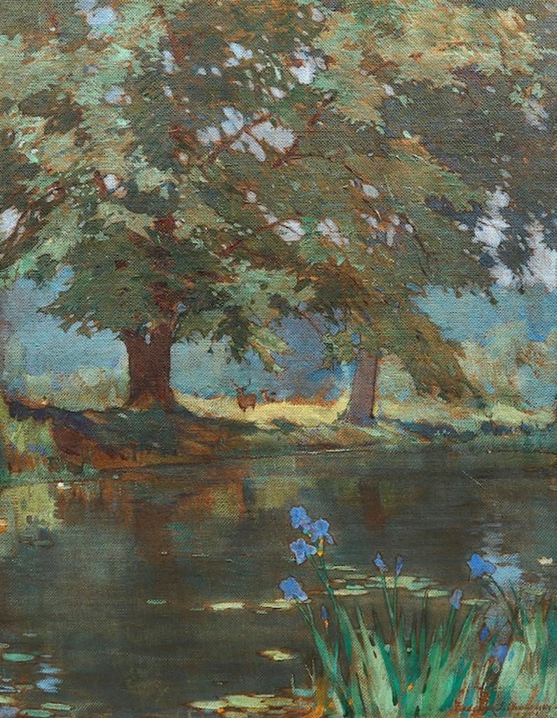 Frederick Sproston Challener (1869-1958) - Deer in the Trees