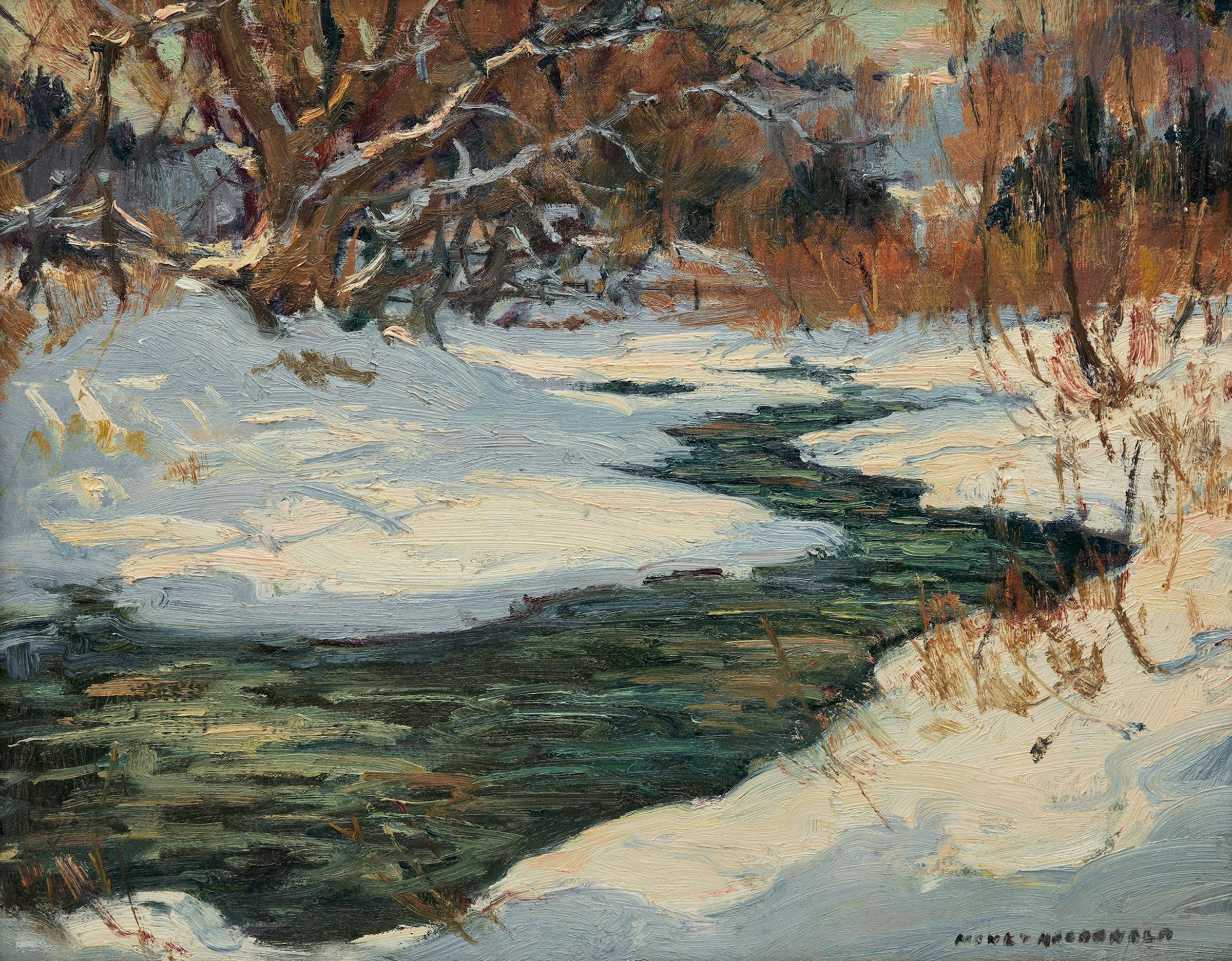 Manly Edward MacDonald (1889-1971) - Early Winter on the Upper Don