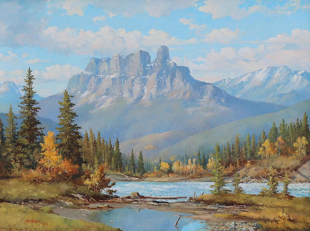 Duncan Mackinnon Crockford (1922-1991) - Mt. Eisenhower And Bow River, West Of Banff, Alberta