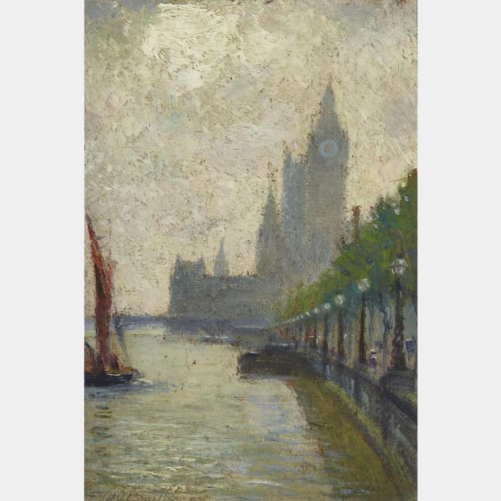 Frederic Martlett Bell-Smith (1846-1923) - Westminster Bridge, Thames Embankment