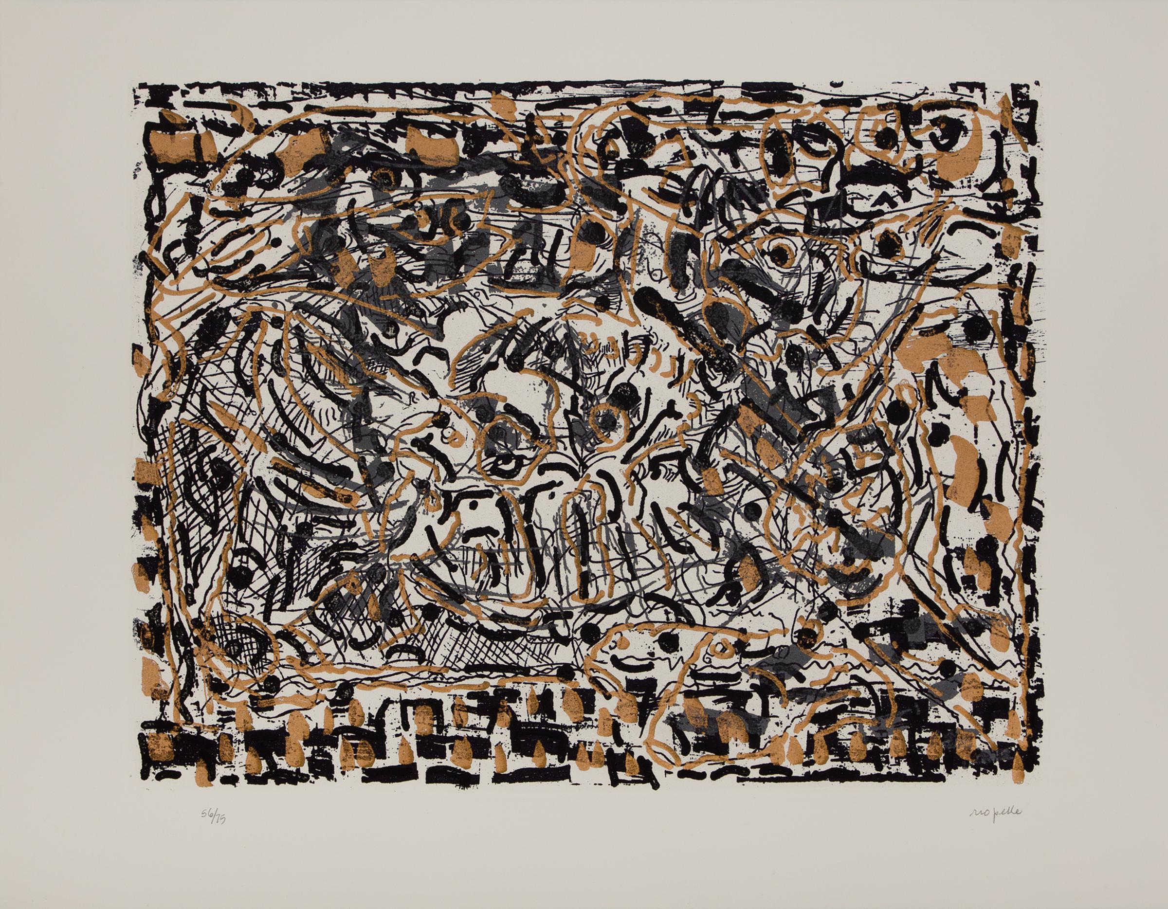Jean-Paul Riopelle (1923-2002) - D'où ce que tu sors (De la série / From the series « Dommage »), 1985