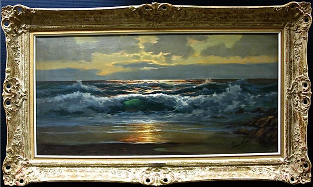 Henri Lorval (1908) - Coastal Scene At Sunset