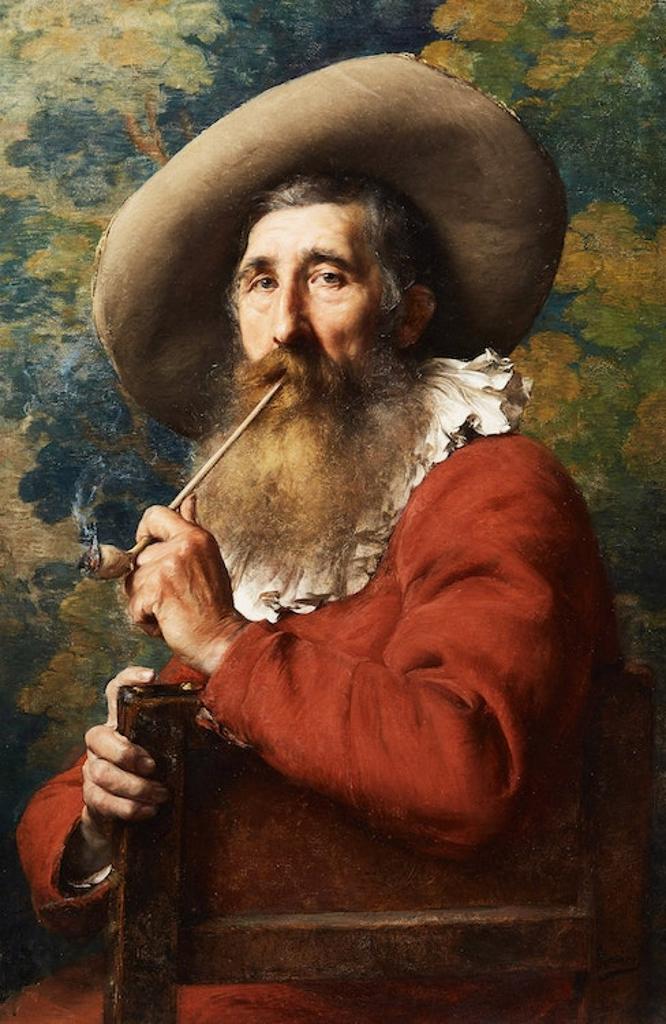Jean Guillaume Rosier - Man Smoking a Pipe